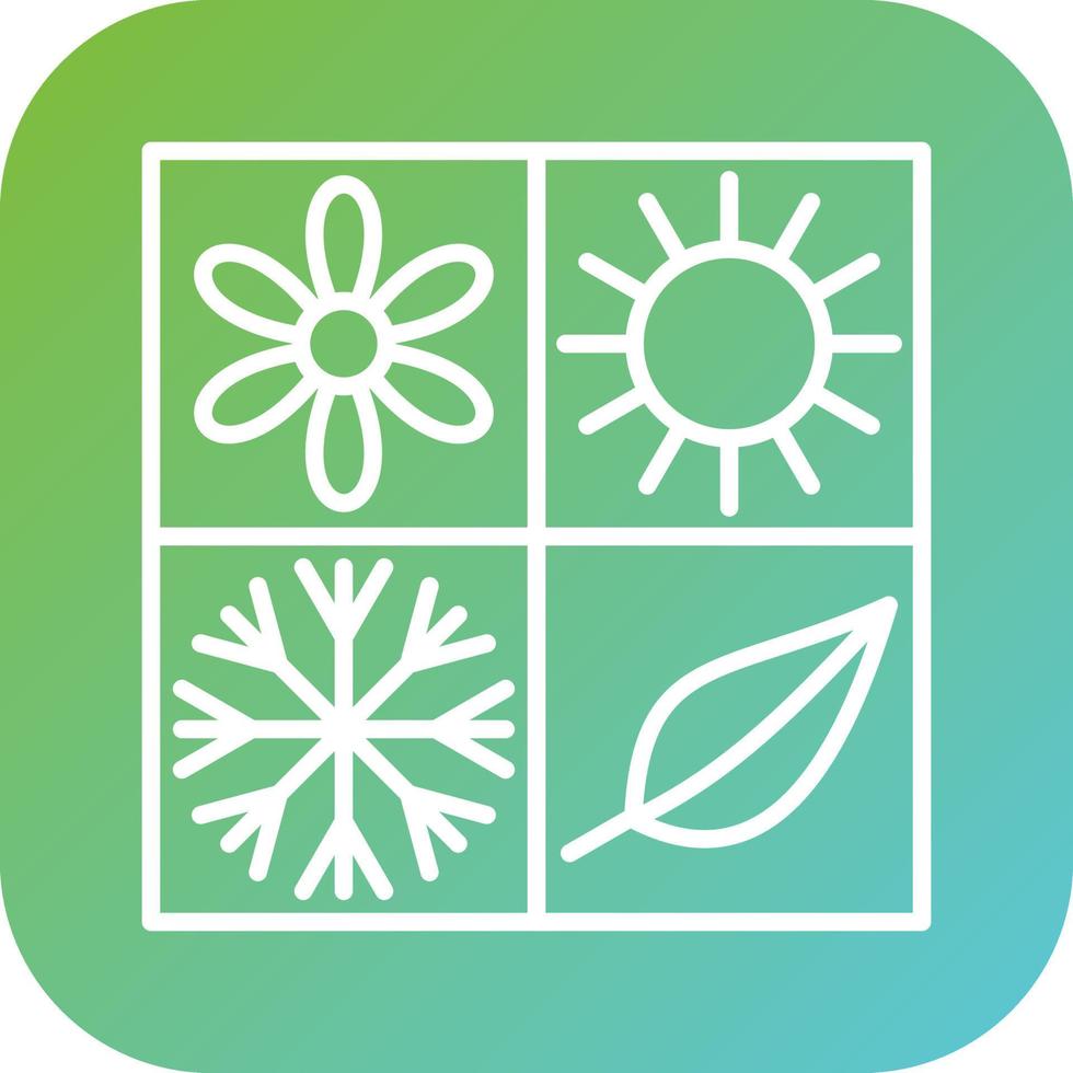 Seasons Vector Icon Style