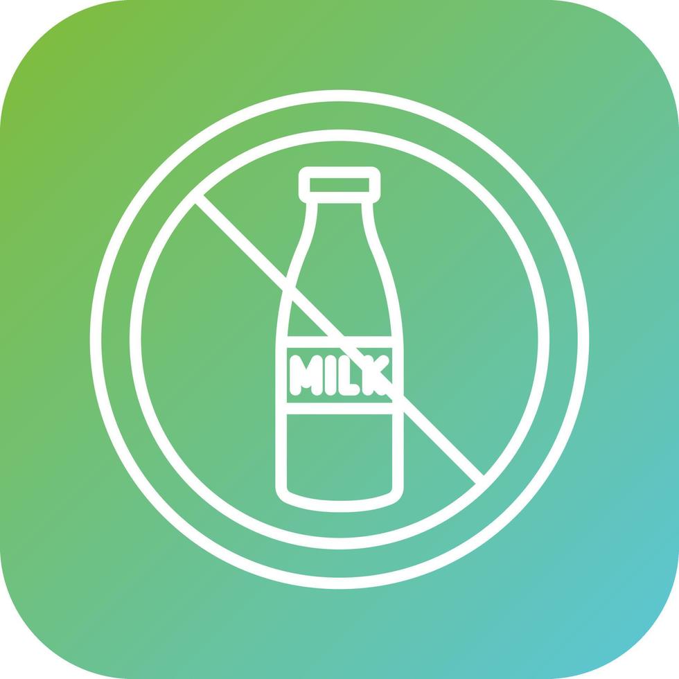Lactose Free Vector Icon Style