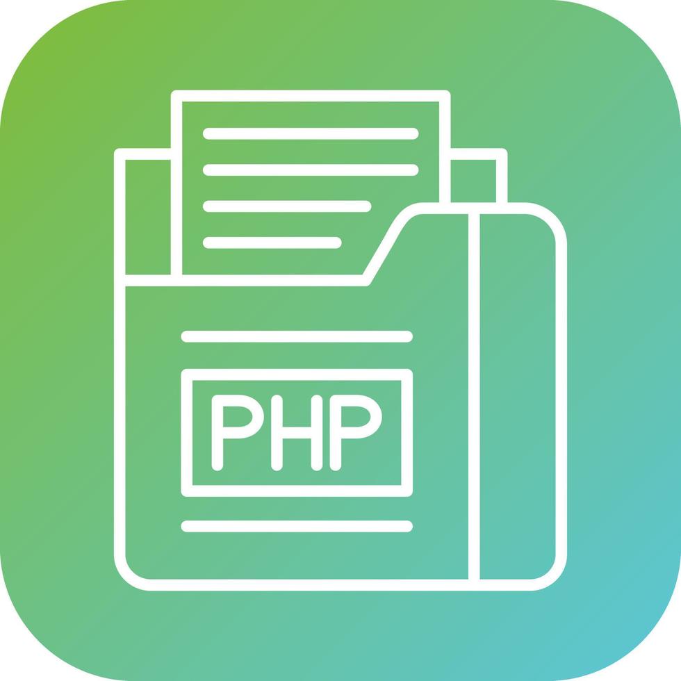 php archivo vector icono estilo