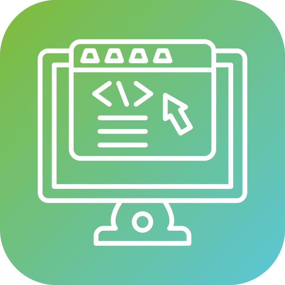 Frontend Development Vector Icon Style