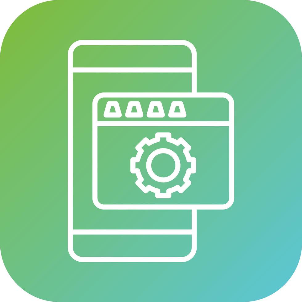 Application Setting Vector Icon Style