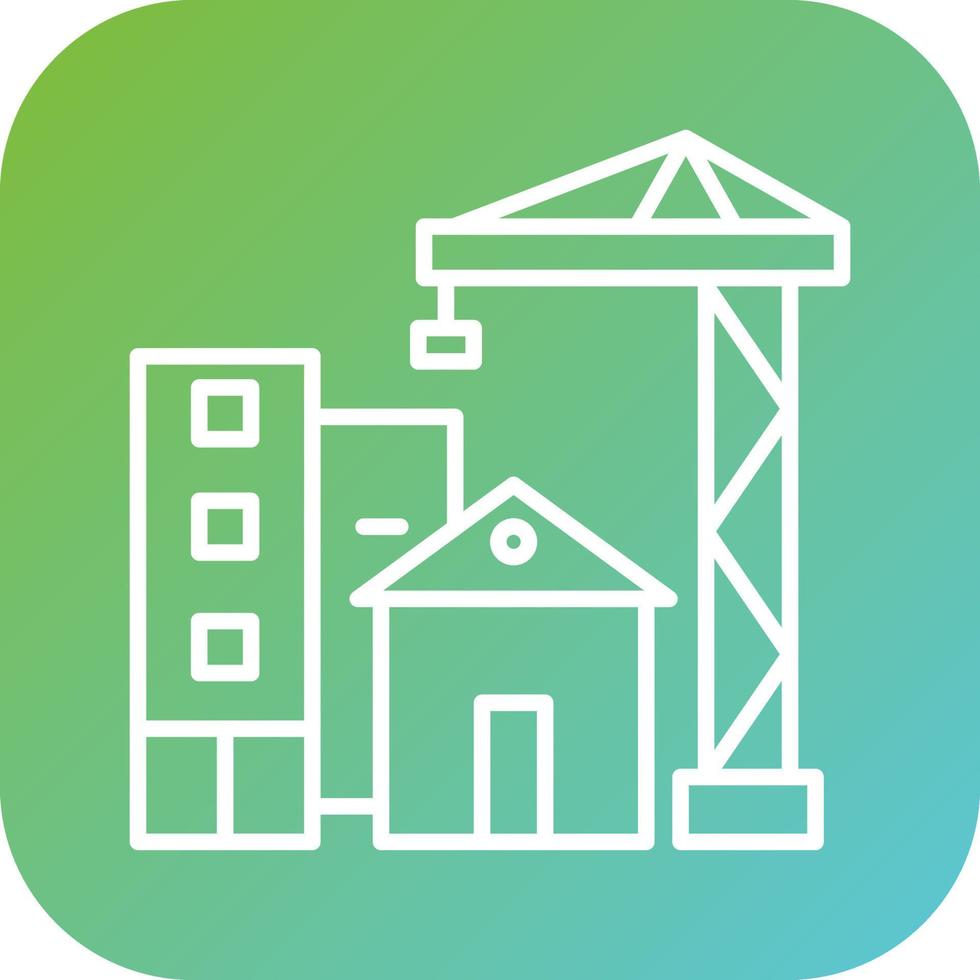 Building Contruction Vector Icon Style