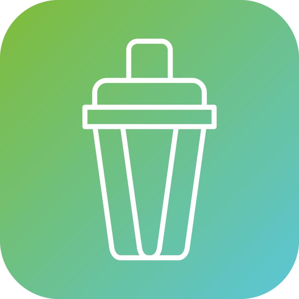 Cocktail Shaker Vector Icon Style