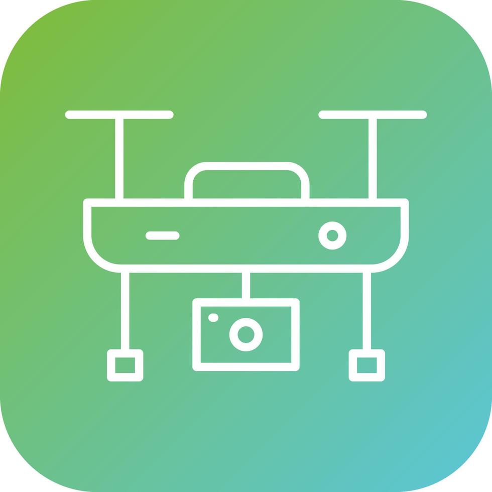 Camera Drone Vector Icon Style