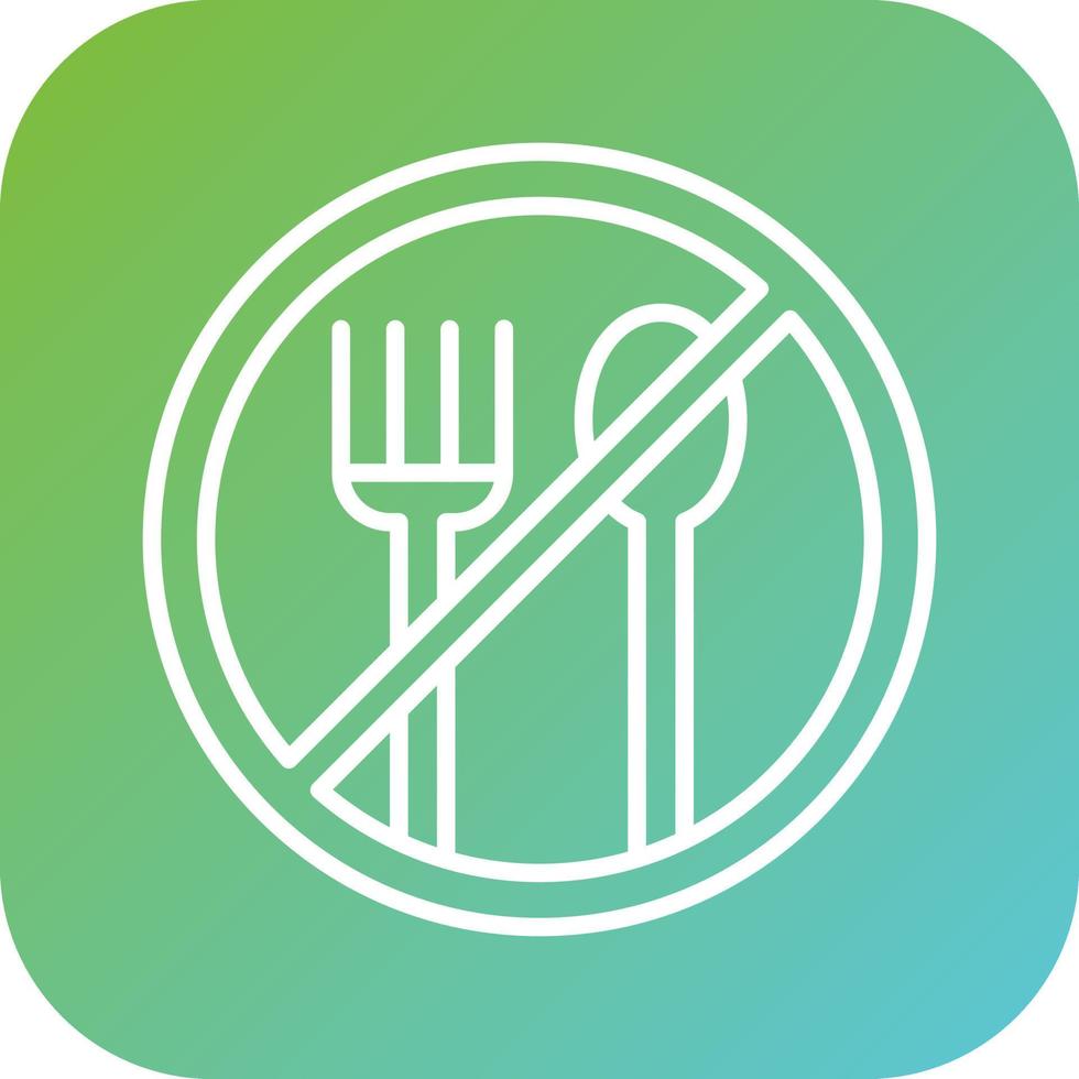 No comida vector icono estilo