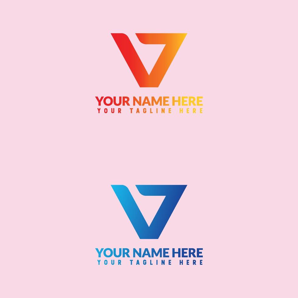 V letter or Wordmarks logo design. 22297570 Vector Art at Vecteezy