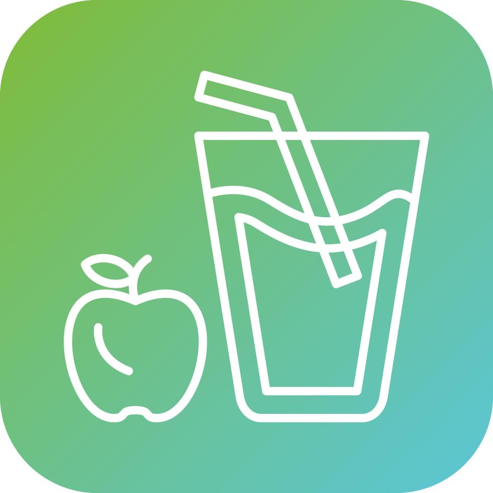 Apple Juice Vector Icon Style