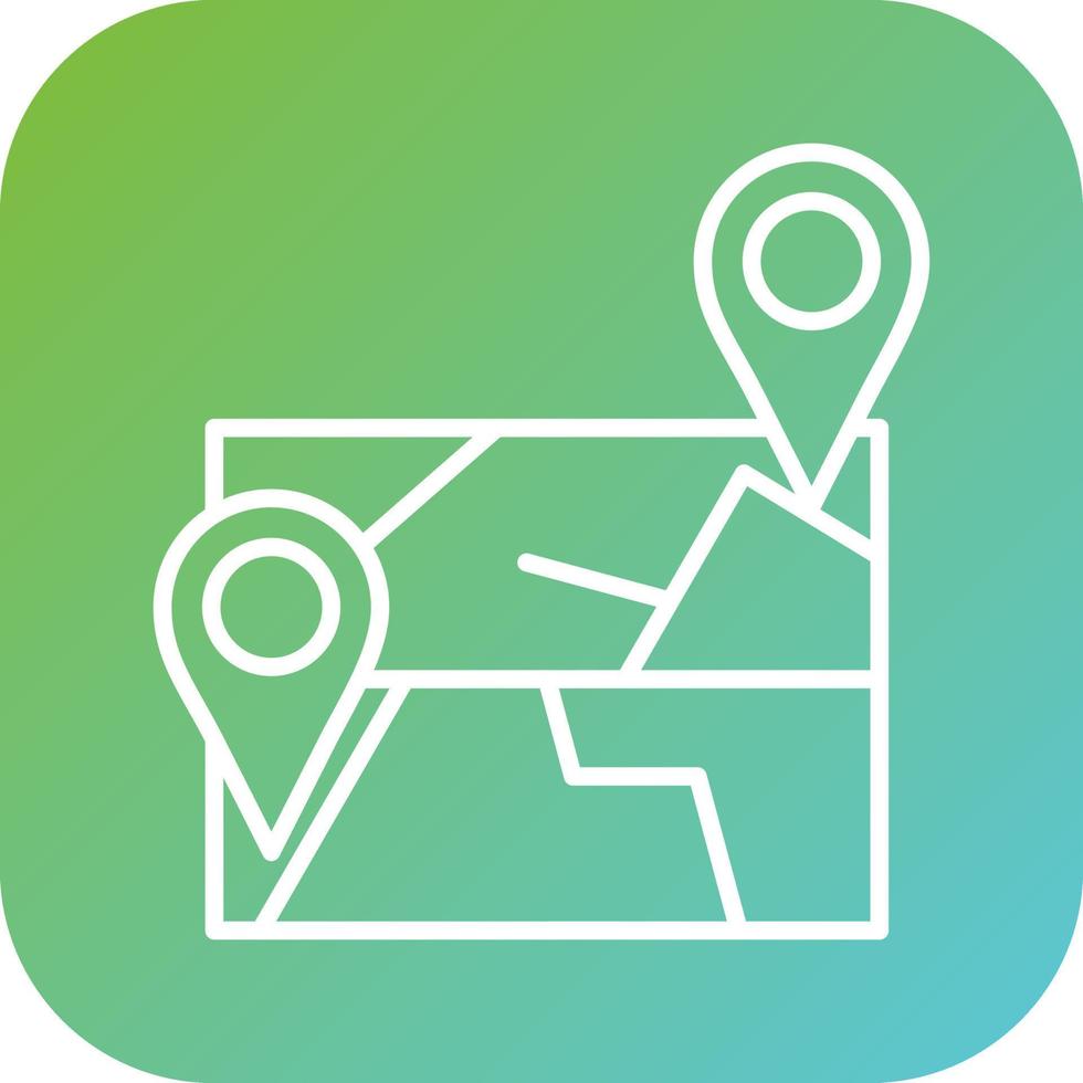 Multiple Destinations Vector Icon Style