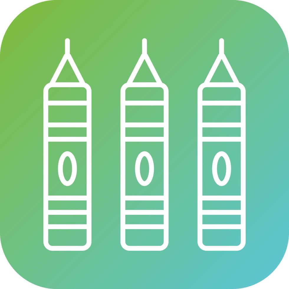 Crayons Vector Icon Style