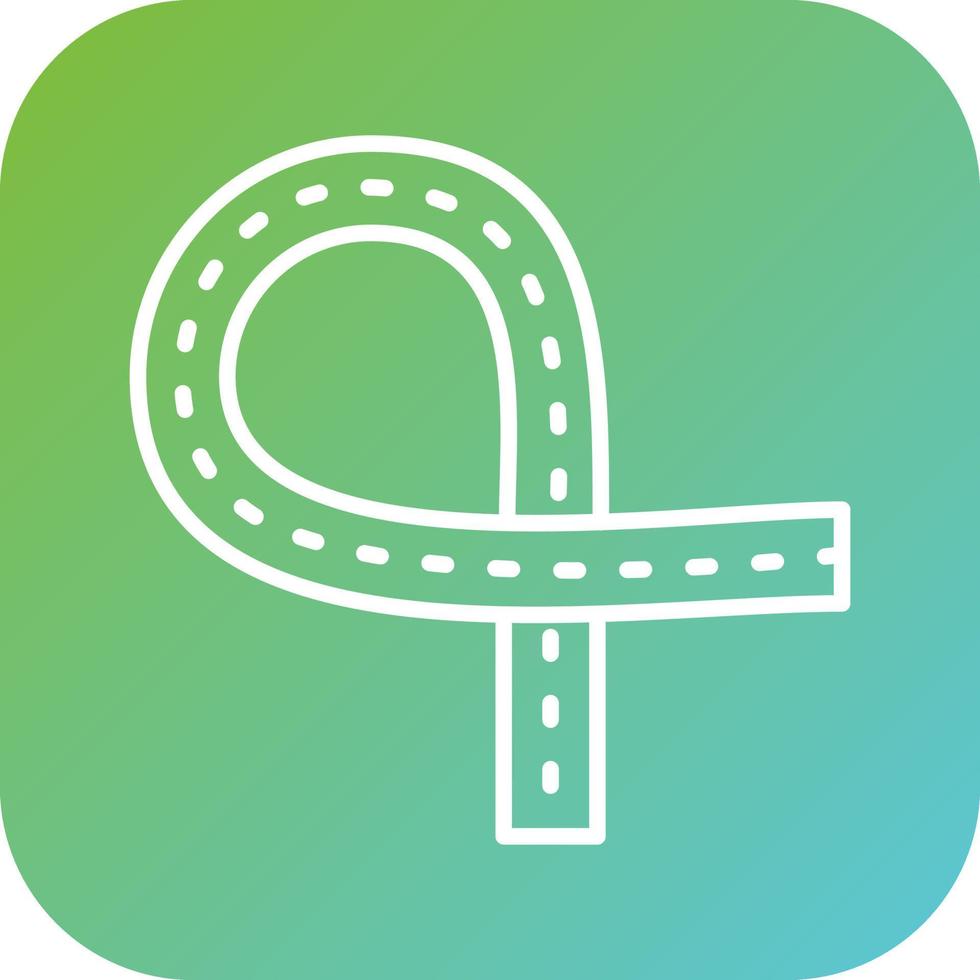 Road Ramps Vector Icon Style