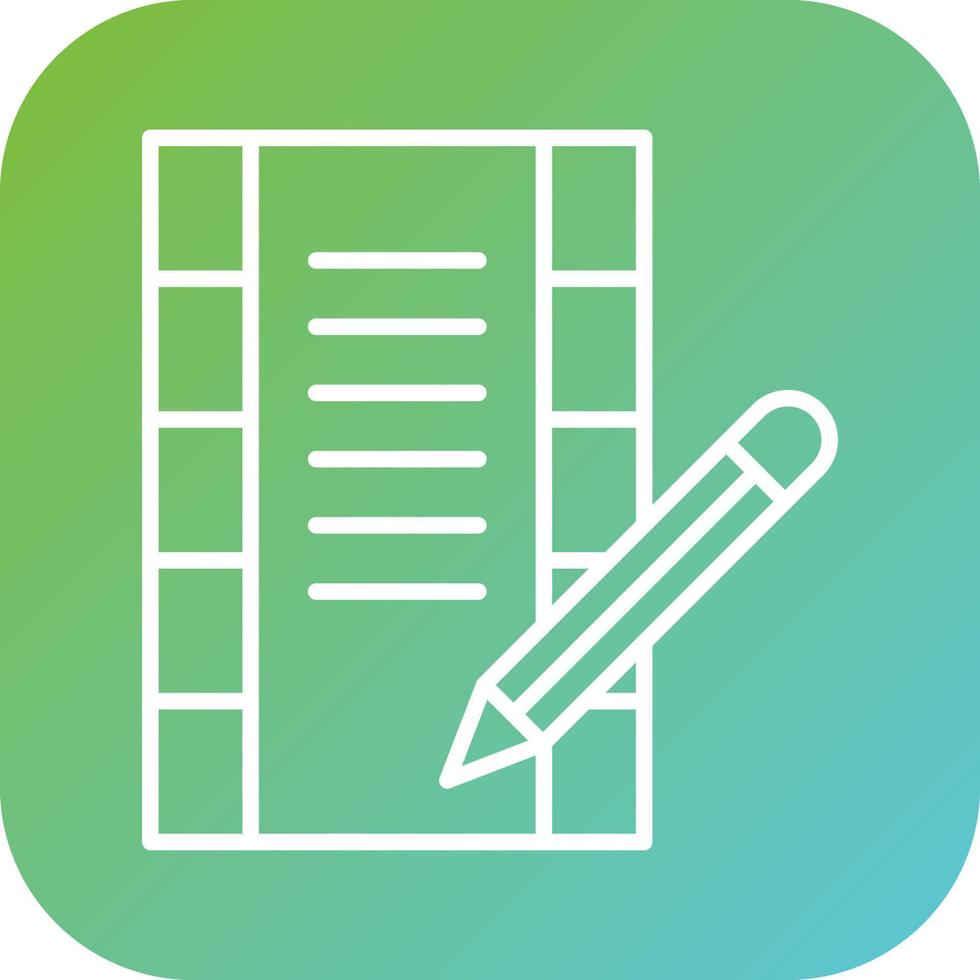 Screenwriting Vector Icon Style