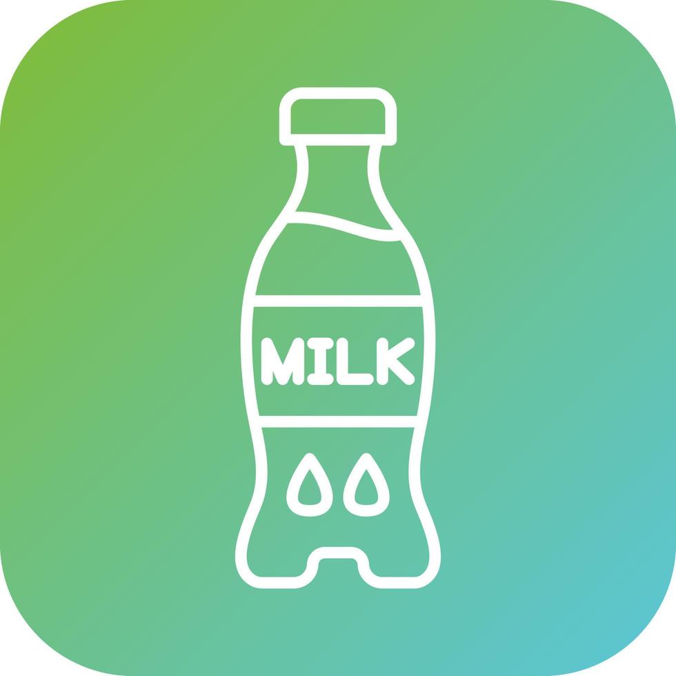 Milk Bottle Vector Icon Style