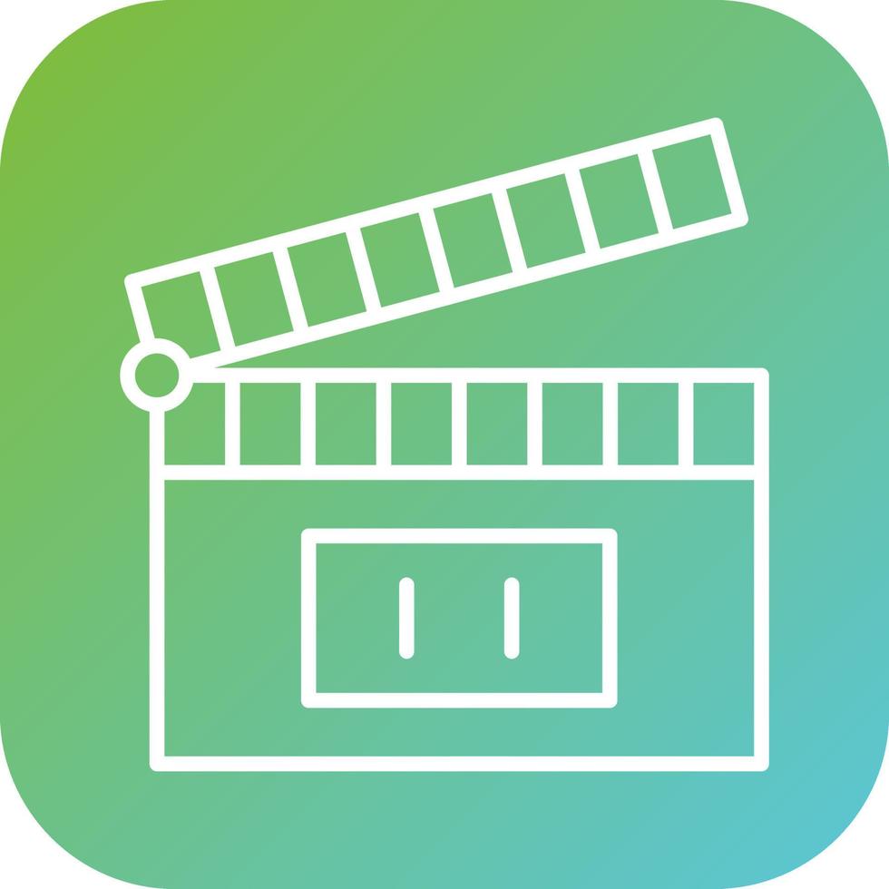 Clapperboard Vector Icon Style