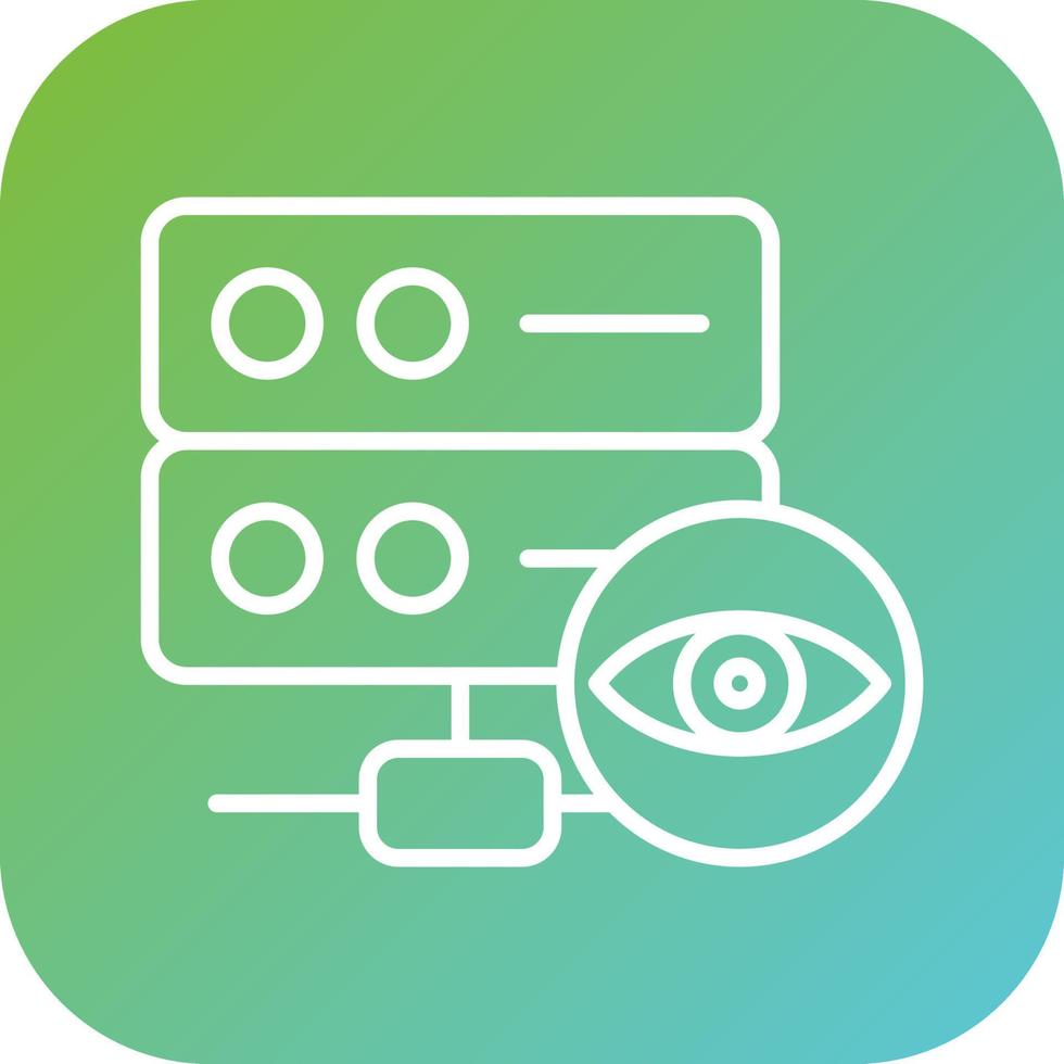 Database Vision Vector Icon Style