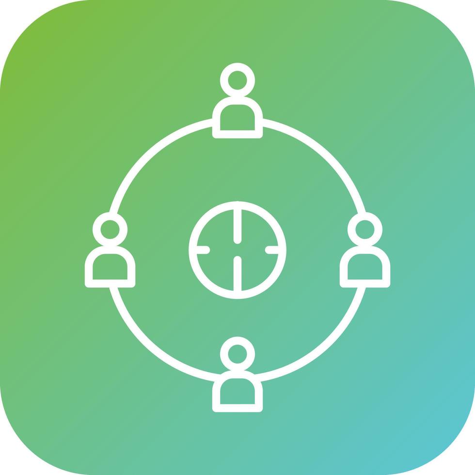 User Connection Vector Icon Style