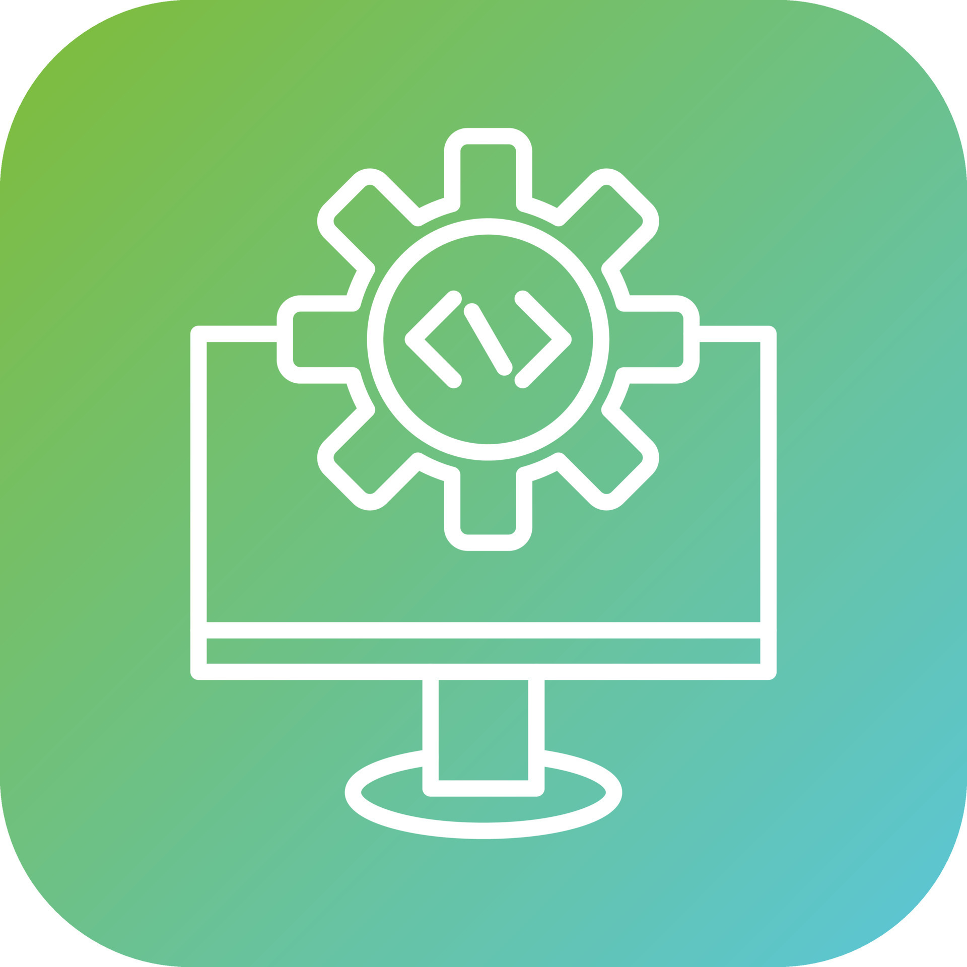 Code Settings Vector Icon Style 22297749 Vector Art at Vecteezy
