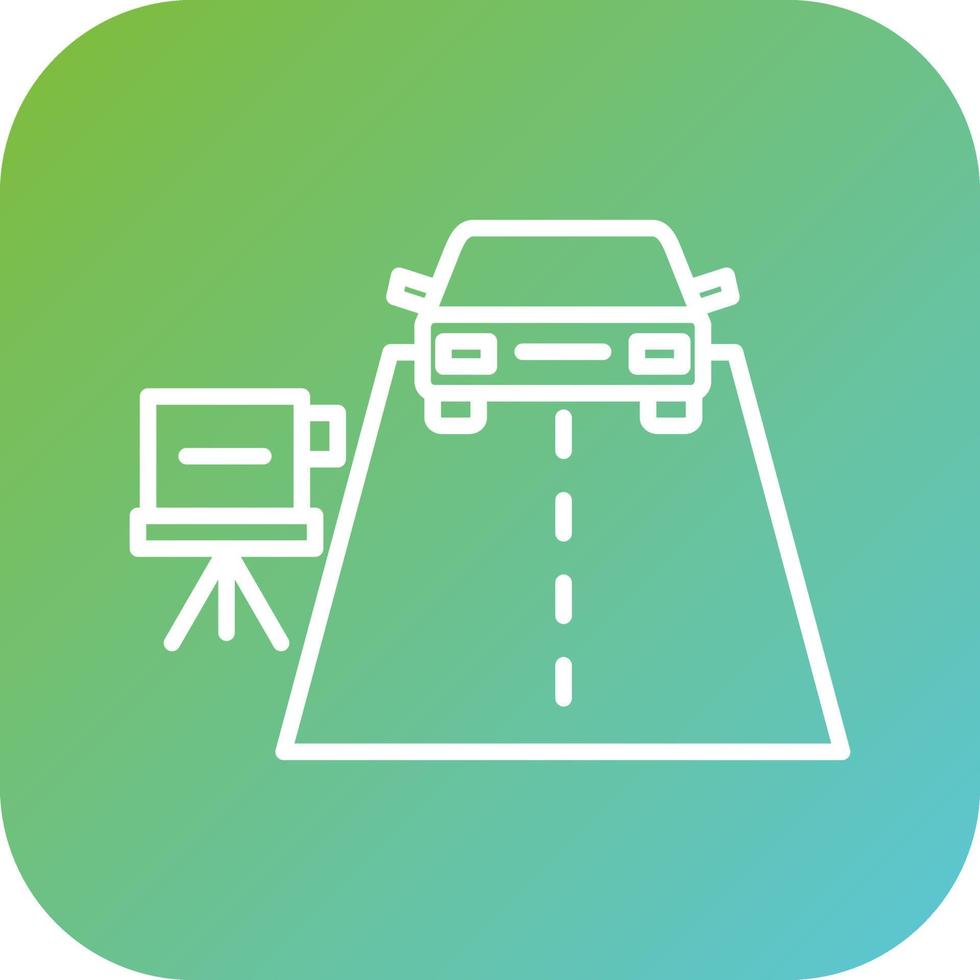 Speed Trap Vector Icon Style