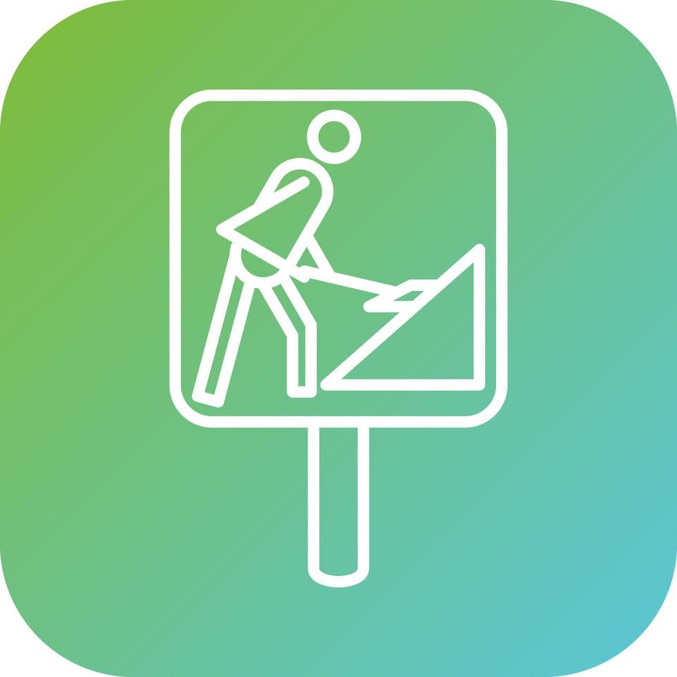 Roadworks Vector Icon Style