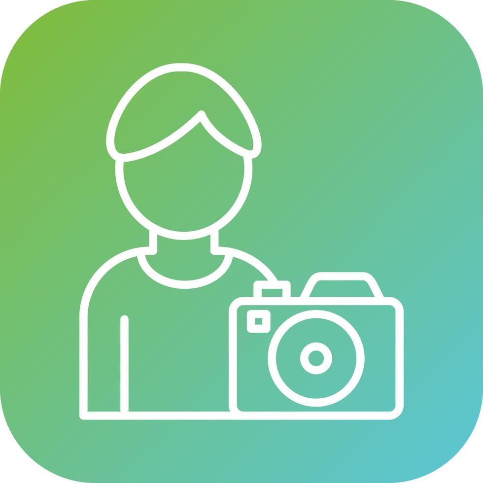 Cameraman Vector Icon Style
