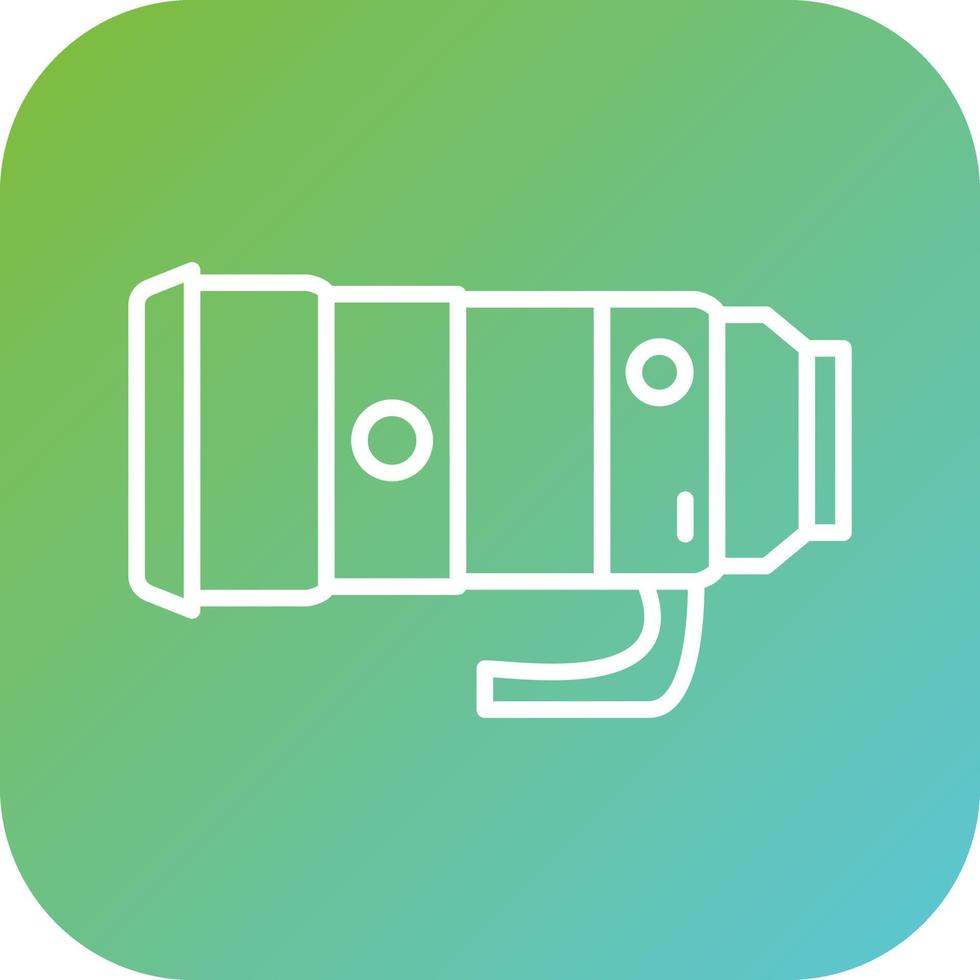 Camera Lens Vector Icon Style