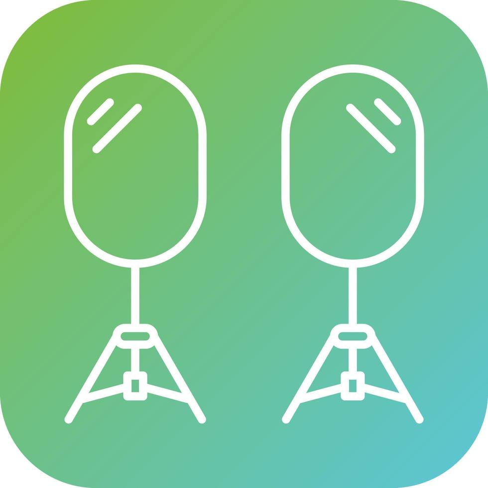 Camera Reflector Vector Icon Style
