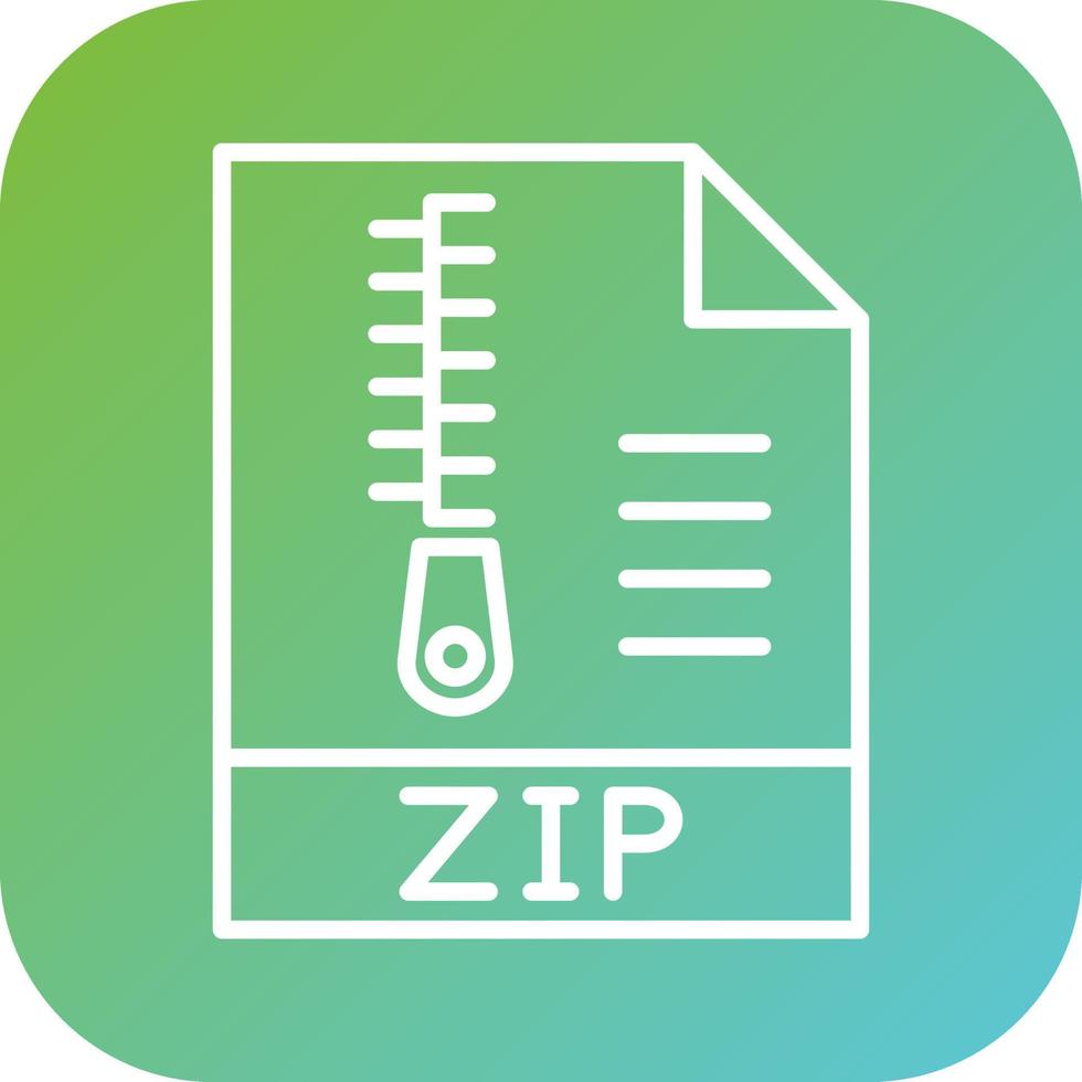 Zip File Vector Icon Style