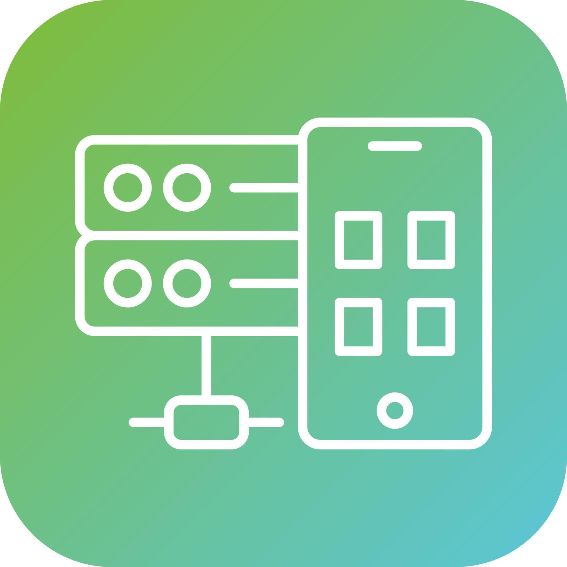 Smartphone Database Vector Icon Style 22297887 Vector Art at Vecteezy