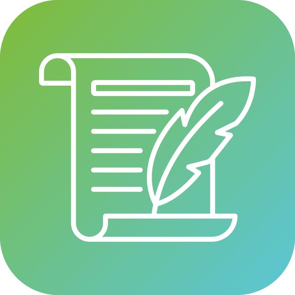 Ink And Quill Vector Icon Style