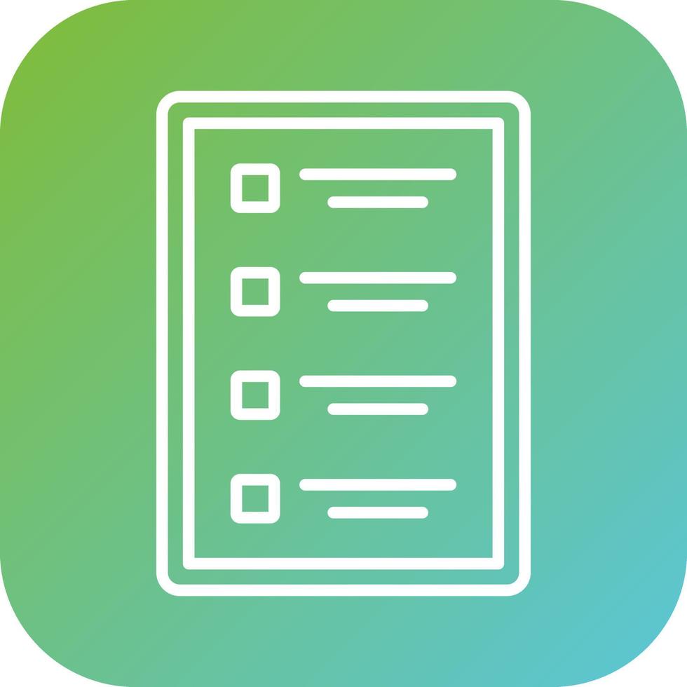 Kids Menu Vector Icon Style