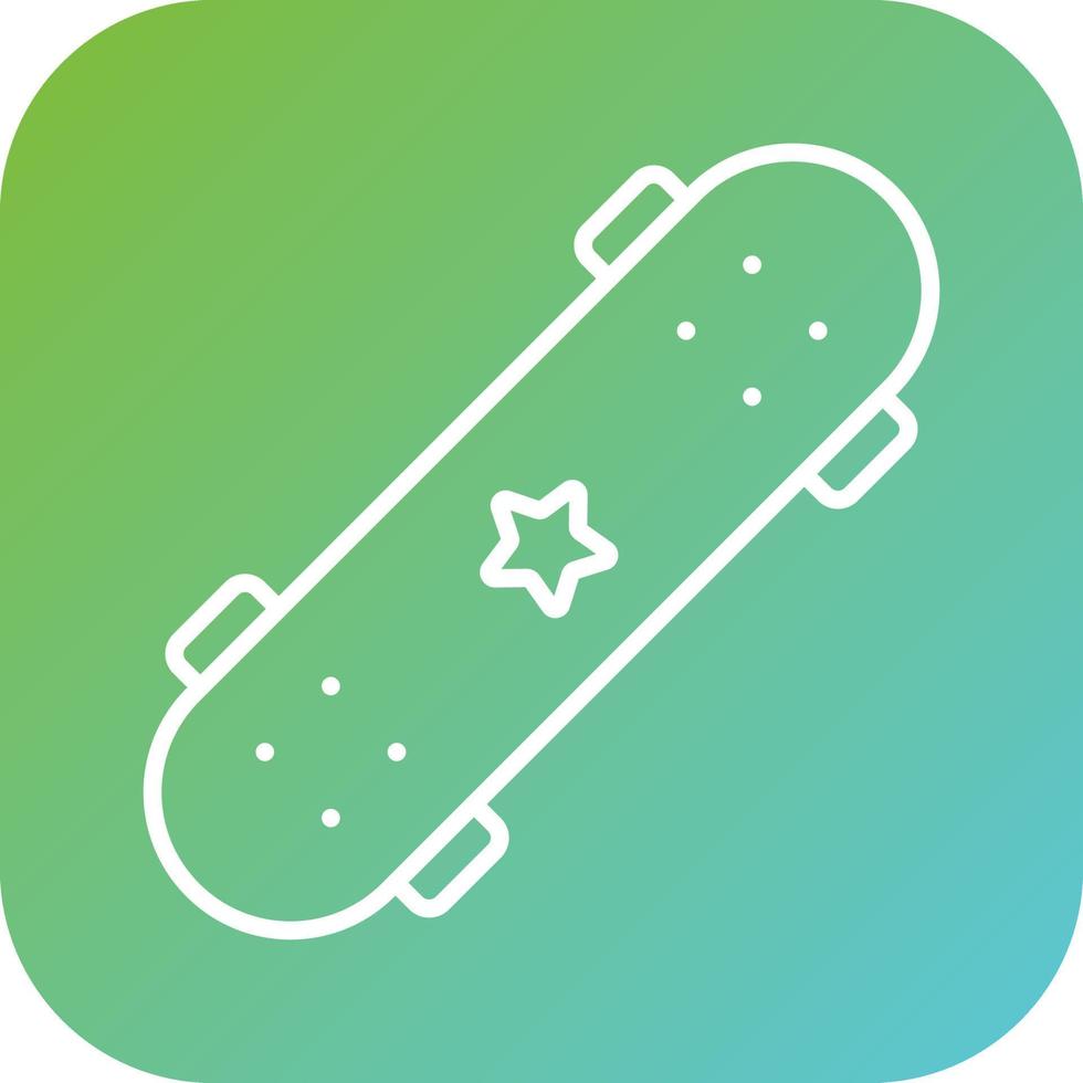 Skateboard Vector Icon Style