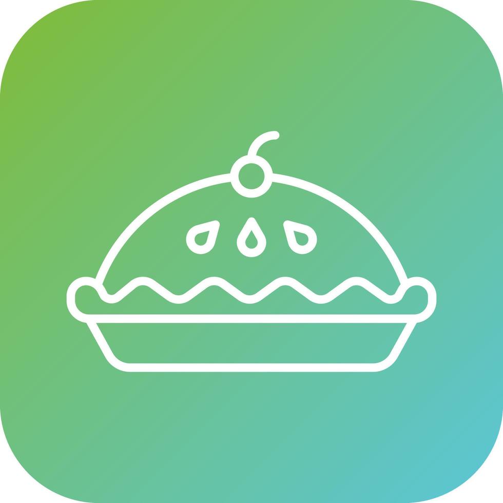 manzana tarta vector icono estilo