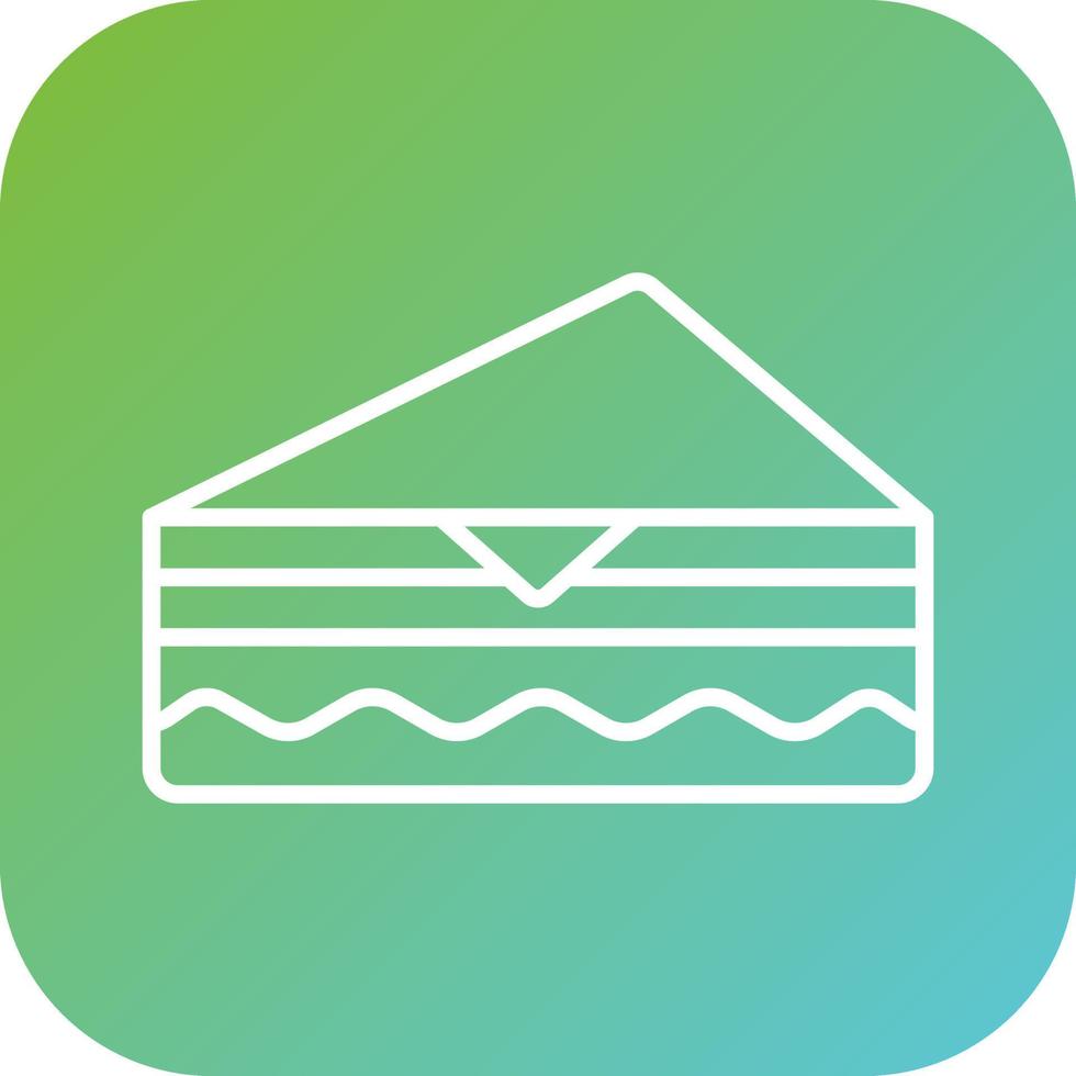 Deli Style Sandwich Vector Icon Style