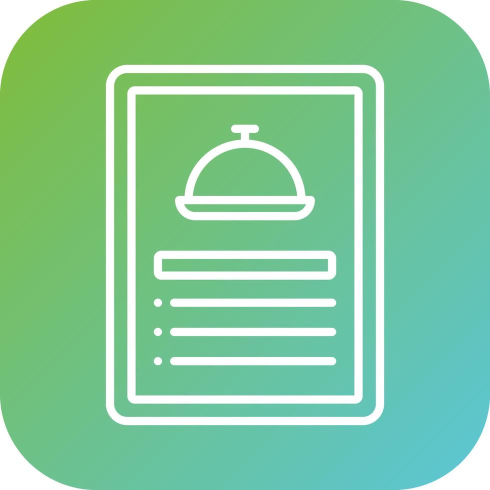 Daily Menu Vector Icon Style