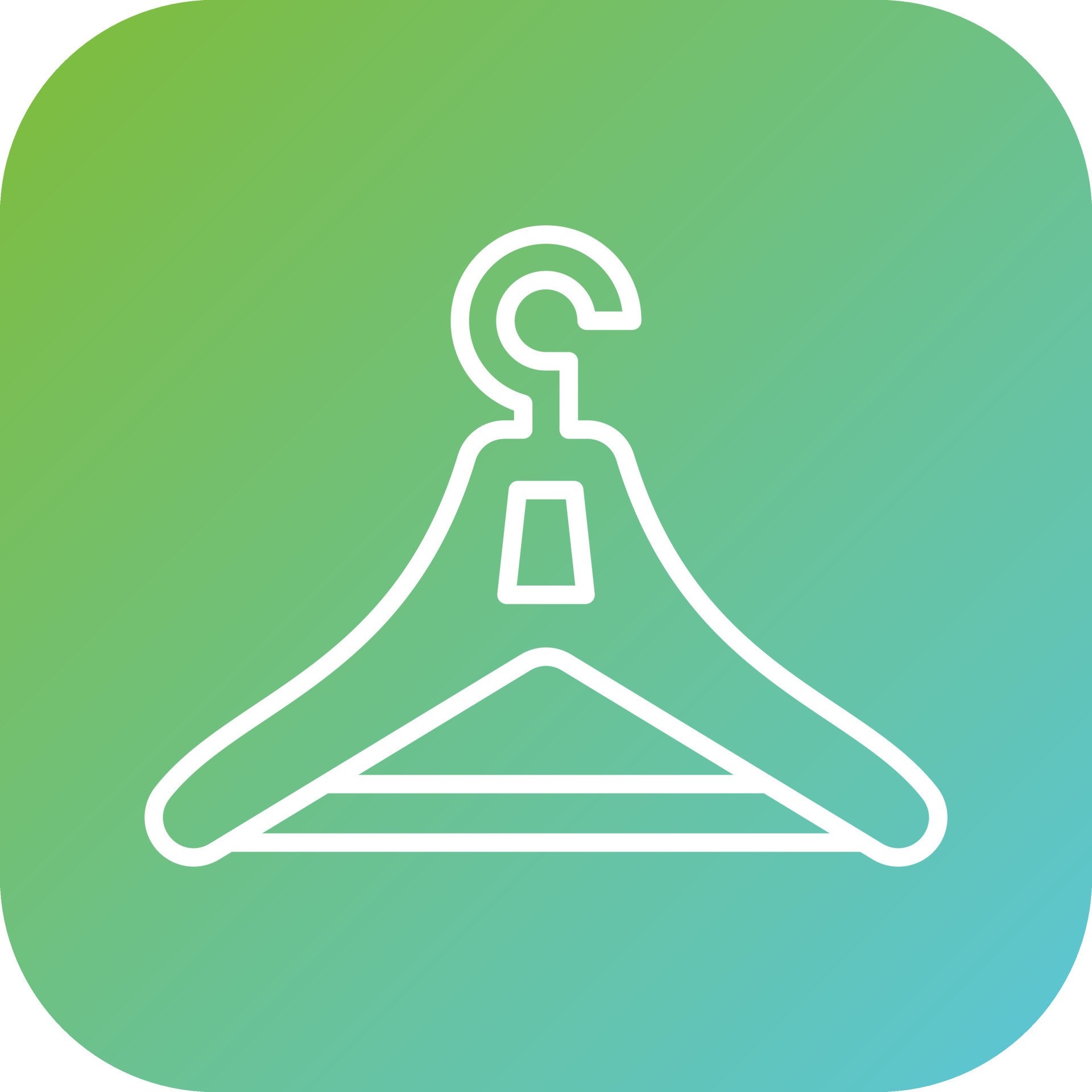 Clothes Hanger Vector Icon Style 22298113 Vector Art at Vecteezy