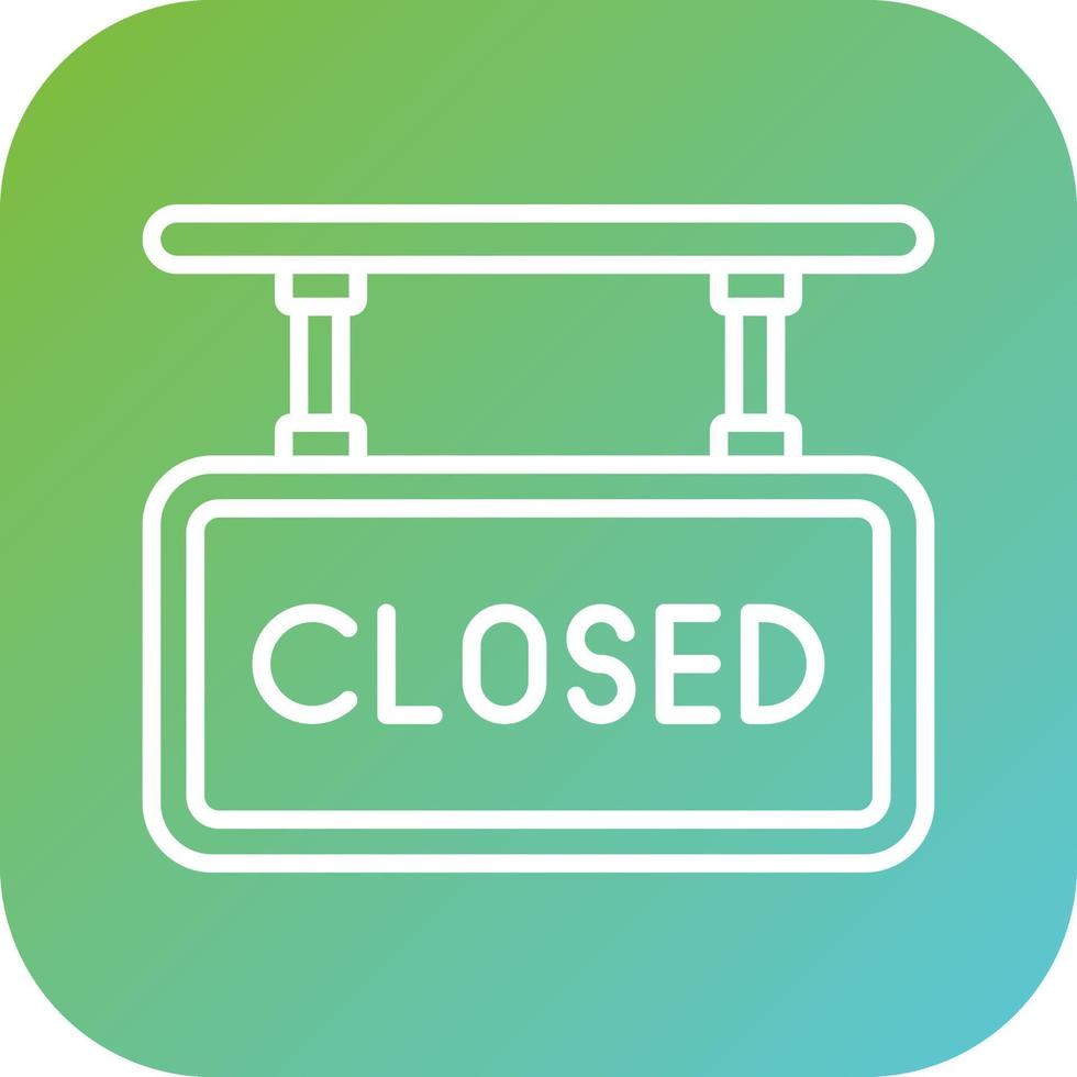 Closed Tag Vector Icon Style