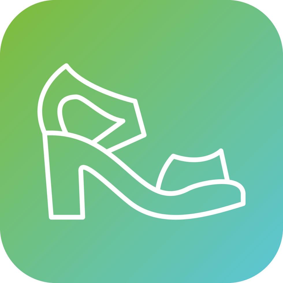 Sandal Vector Icon Style