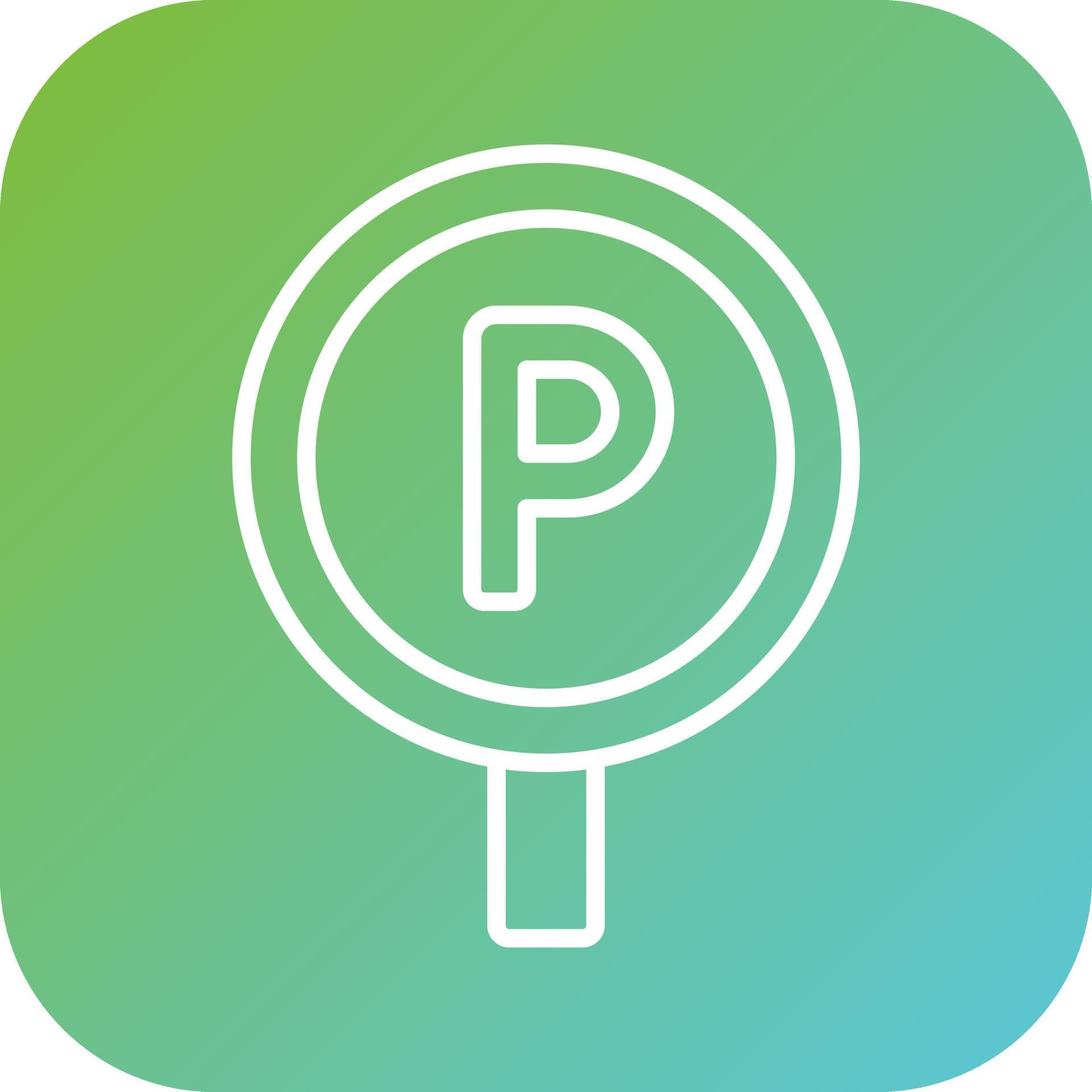 Parking Tag Vector Icon Style 22298164 Vector Art at Vecteezy