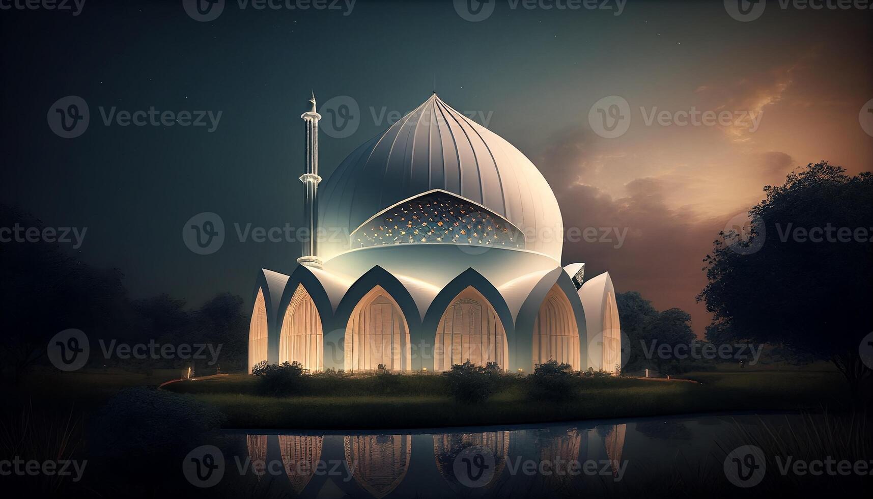 Aestatic Mosque Background photo