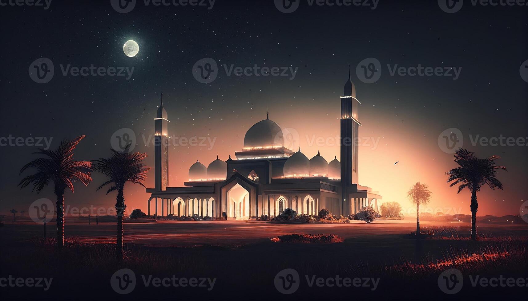 Aestatic Mosque Background photo