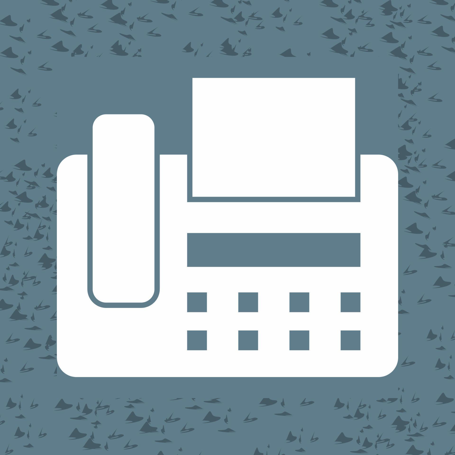 Fax Machine Vector Icon 22298546 Vector Art at Vecteezy