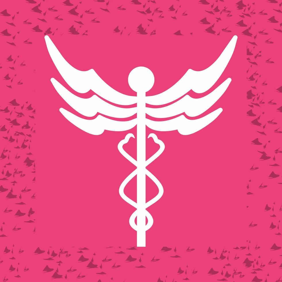 icono de vector de caduceo