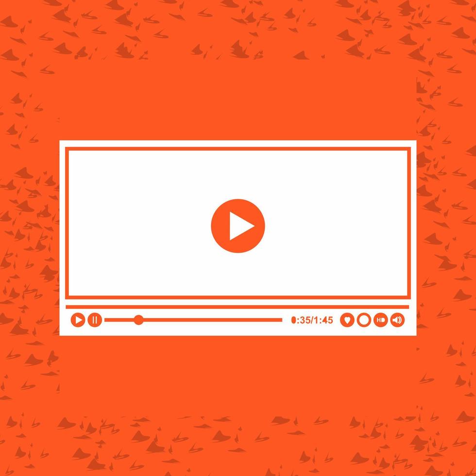 Video Player Vector Icon