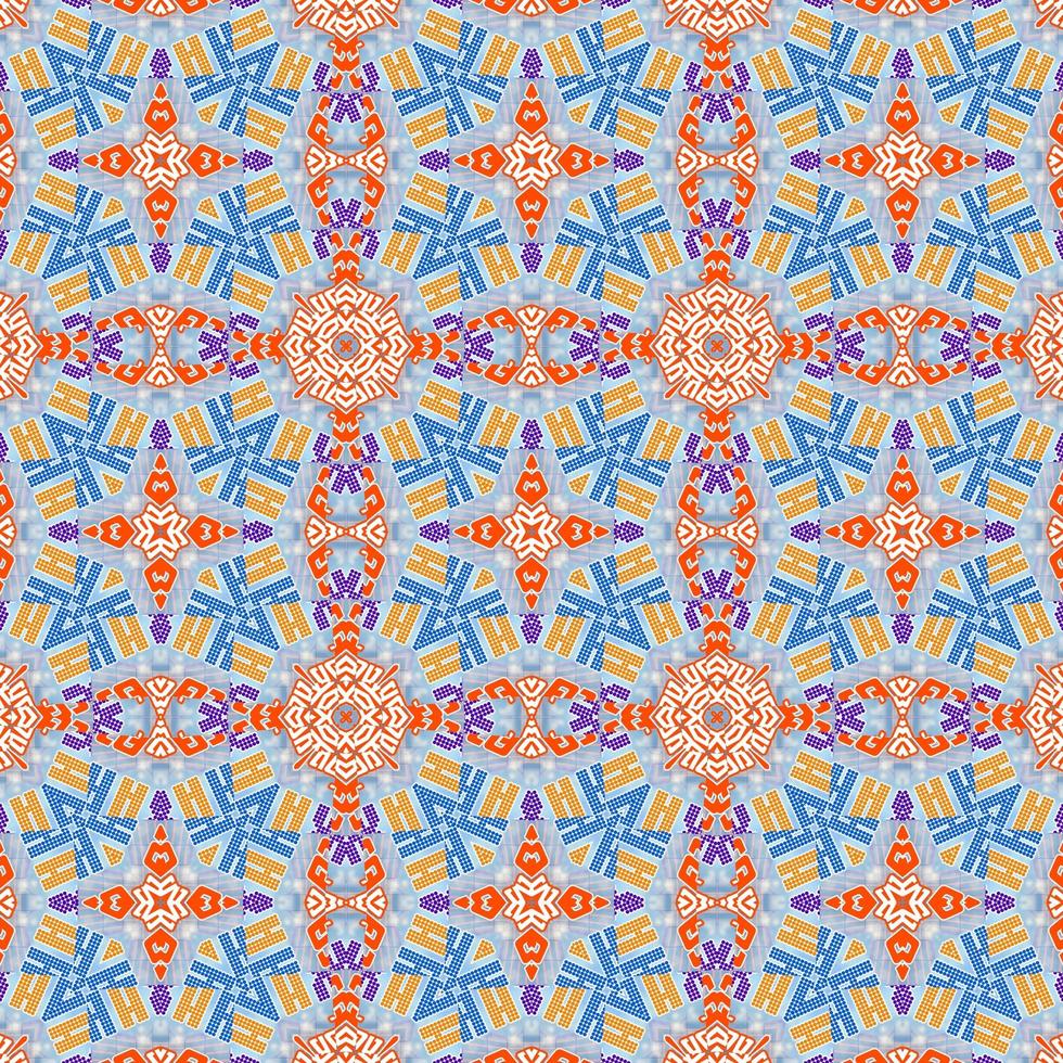 Kaleidoscope seamless patterns abstract multicolored background. Magic mandala photo