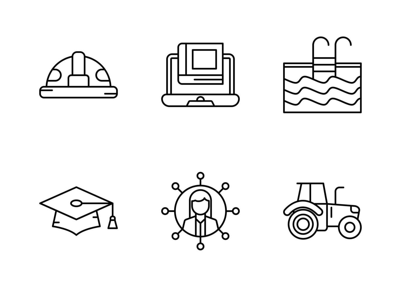 Education Topic Vector Icon Set