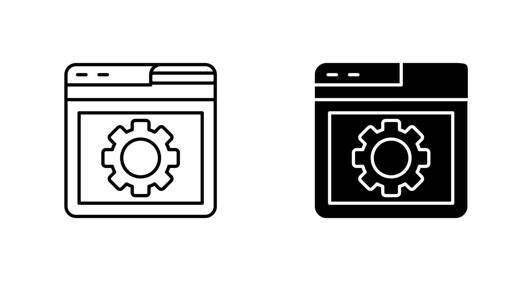 Browser Setting Vector Icon