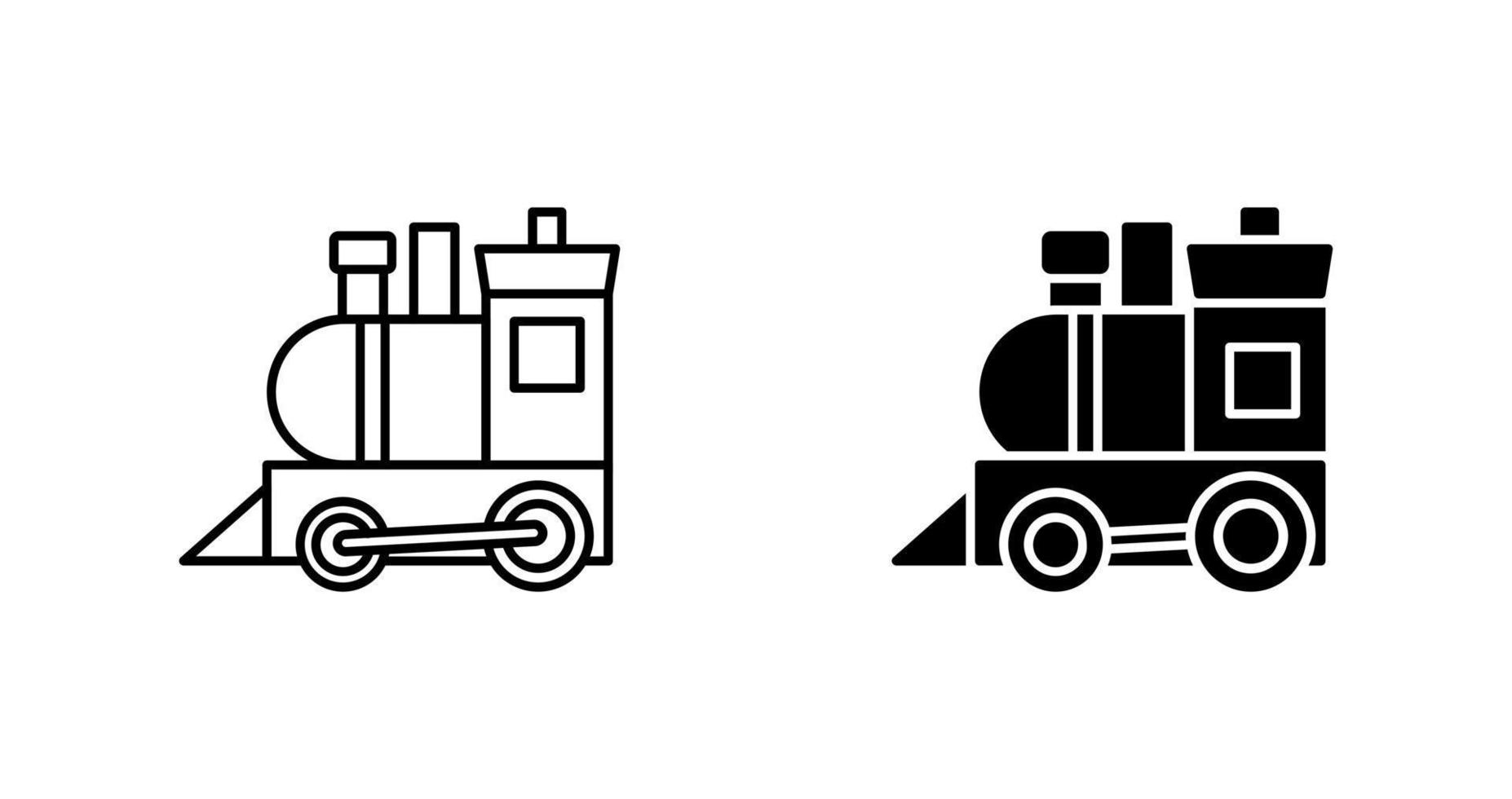 Toy Train Vector Icon