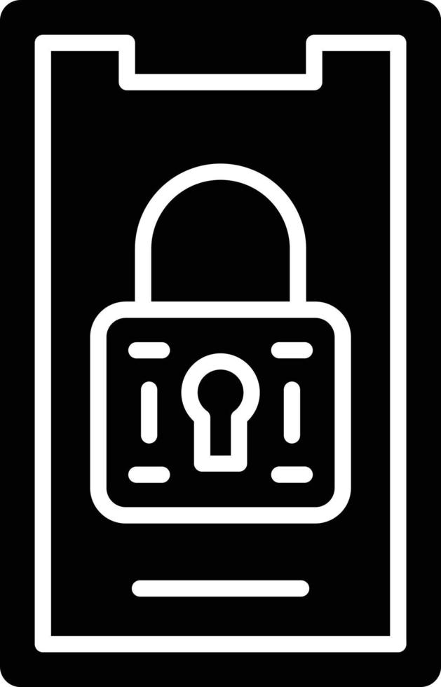Vector Design Mobile Lock Icon Style