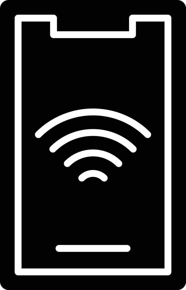 vector diseño móvil Wifi icono estilo