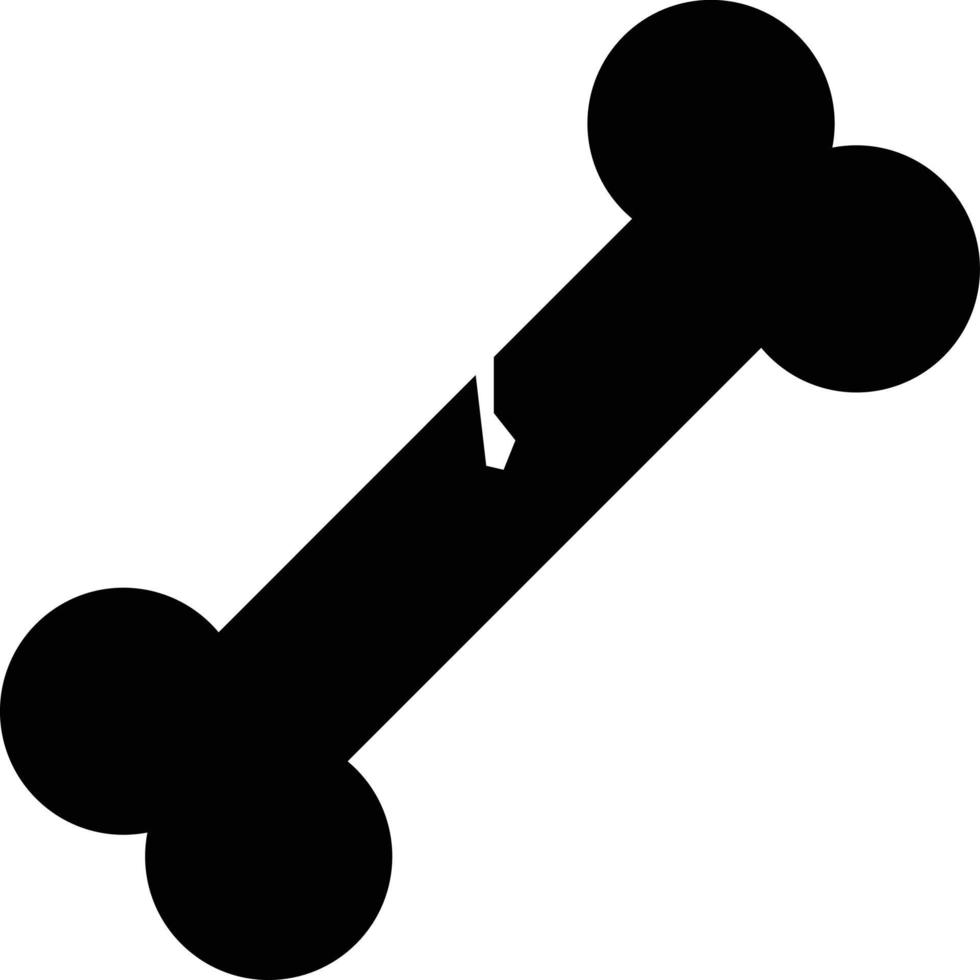 Vector Design Broken Bone Icon Style
