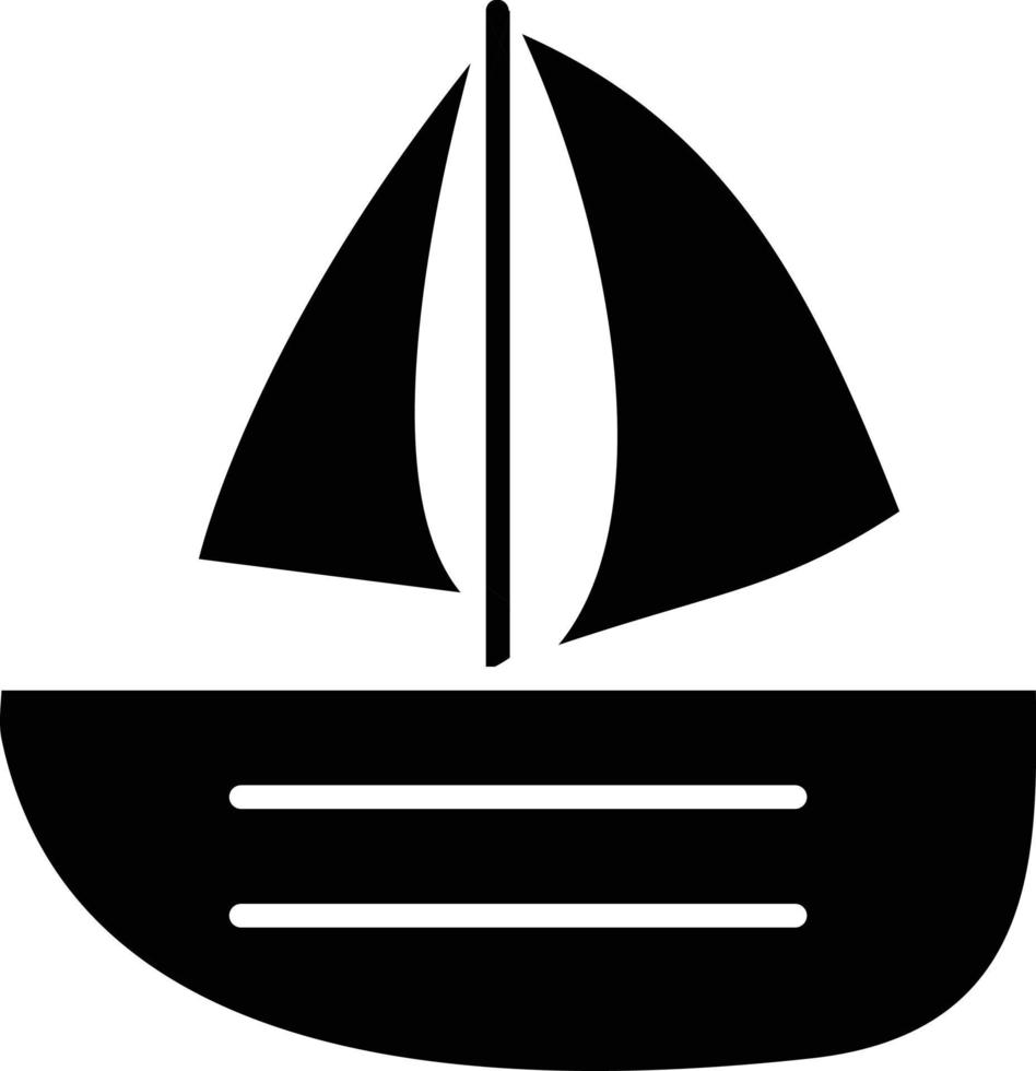 vector diseño navegación barco icono estilo